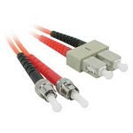 C2G Low-Smoke Zero-Halogen - Patch cable - ST multi-mode (M) to SC multi-mode (M) - 3 m - fiber optic - 62.5 / 125 micron - orange