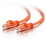 C2G Cat6 Booted Unshielded (UTP) Network Patch Cable - Cabo patch - RJ-45 (M) para RJ-45 (M) - 1.5 m - PTNB - CAT 6 - moldado, sem nós, entrançado - laranja