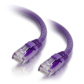 C2G Cat5e Booted Unshielded (UTP) Network Patch Cable - Cabo patch - RJ-45 (M) para RJ-45 (M) - 3 m - PTNB - CAT 5e - moldado, sem nós, entrançado - púrpura