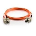 C2G Low-Smoke Zero-Halogen - Patch cable - SC multi-mode (M) to SC multi-mode (M) - 1 m - fiber optic - 50 / 125 micron - orange