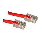 Cable de conexión cruzado de red C2G Cat5e sin arranque y sin blindaje (UTP) - Cable cruzado - RJ-45 (M) a RJ-45 (M) - 1,5 m - PTNB - CAT 5e - trenzado, uniboot - rojo