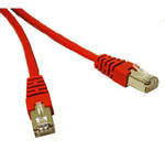 C2G Cat5e Booted Shielded (STP) Network Patch Cable - Patch cable - RJ-45 (M) to RJ-45 (M) - 3 m - PTB - CAT 5e - molded - red