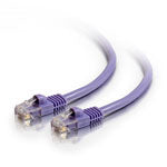 C2G Cat5e Booted Unshielded (UTP) Network Patch Cable - Cabo patch - RJ-45 (M) para RJ-45 (M) - 5 m - PTNB - CAT 5e - moldado, sem nós, entrançado - púrpura