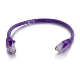 C2G Cat6 Booted Unshielded (UTP) Network Patch Cable - Cabo patch - RJ-45 (M) para RJ-45 (M) - 5 m - PTNB - CAT 6 - moldado, sem nós, entrançado - púrpura