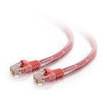 C2G Cat5e Booted Unshielded (UTP) Network Patch Cable - Cabo patch - RJ-45 (M) para RJ-45 (M) - 1 m - PTNB - CAT 5e - moldado, sem nós, entrançado - rosa