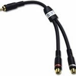 C2G Velocity - Audio Adapter - RCA Male to RCA Female - Dual Shielded Twisted Pair