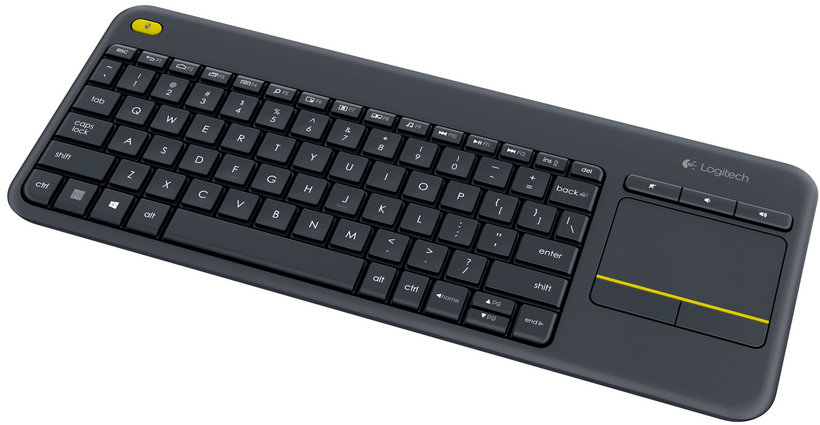 Logitech Wireless Touch Keyboard K400 Plus - Teclado - sem fios - 2.4 GHz - Francês - preto