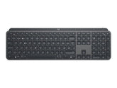 Logitech MX Keys - Teclado - retroiluminação - Bluetooth, 2.4 GHz - QWERTZ - Suíço - grafite (920-009407)