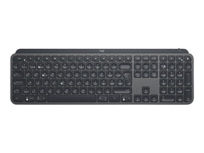 Logitech MX Keys - Teclado - retroiluminação - Bluetooth, 2.4 GHz - QWERTZ - Suíço - grafite (920-009407)