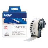 Brother DK-22210 - Negro en blanco - Rollo (2,9 cm x 30,5 m) Etiquetas - para Brother QL-1050, 1060, 500, 550, 560, 570, 580, 600, 650, 700, 710, 720 , 820