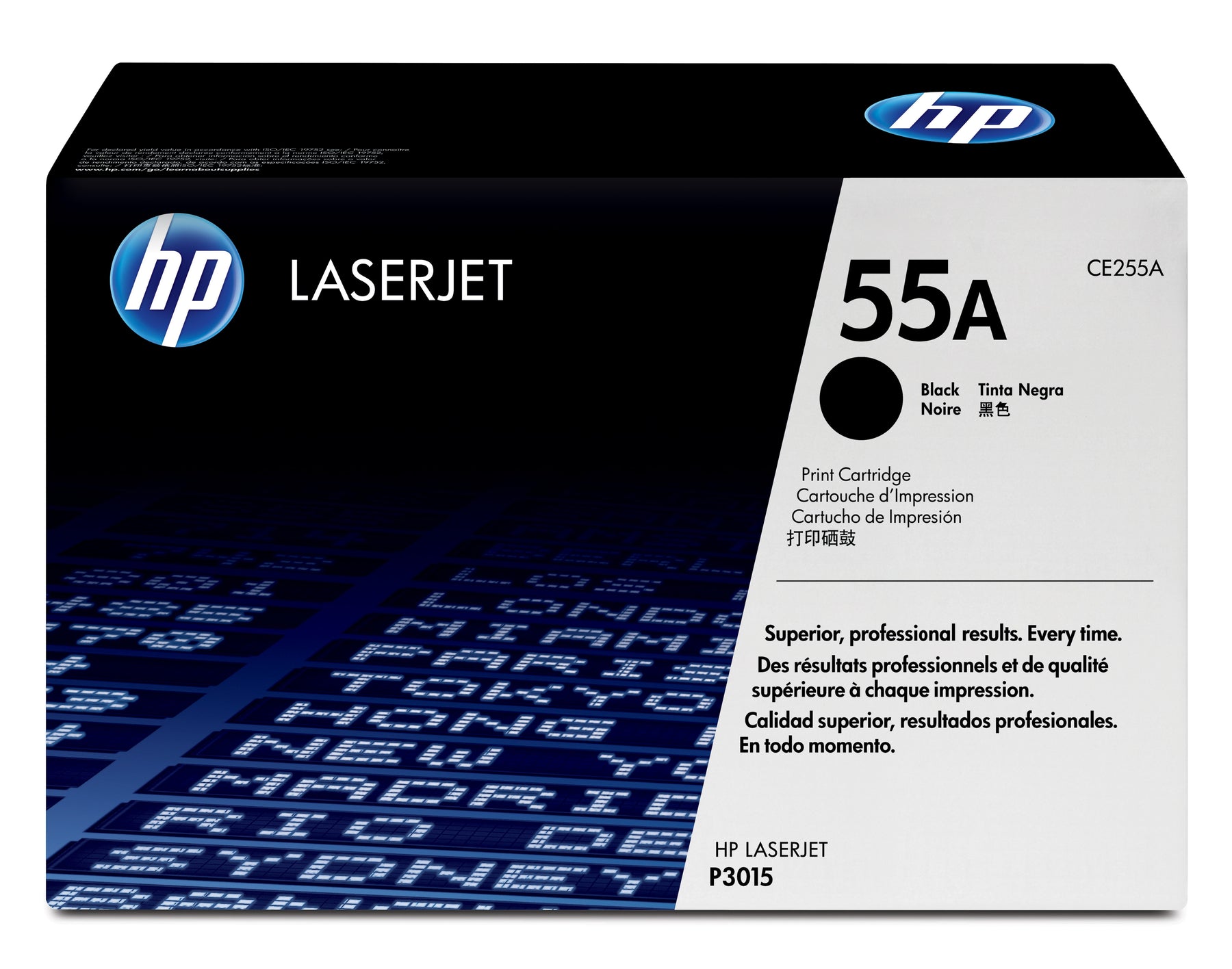 HP 55A - Preto - original - LaserJet - cartucho de toner (CE255A) - para LaserJet Enterprise MFP M525, P3015, LaserJet Enterprise Flow MFP M525