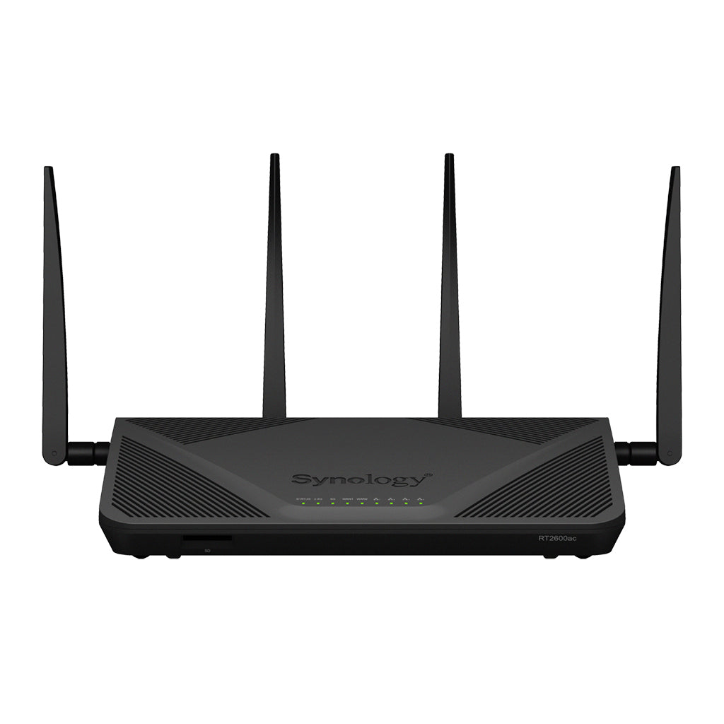 Synology RT2600ac - Wireless Router - 4 Port Switch - GigE - WAN Ports: 2 - 802.11a/b/g/n/ac - Dual Band