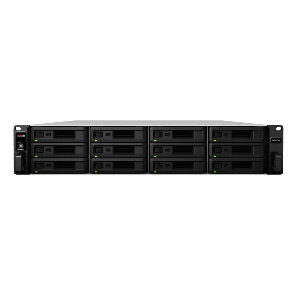 Synology RX1217sas - Storage Enclosure - 12 Bays (SATA-600 / SAS) - Rack Mountable - 2U