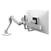 Ergotron HX - Mounting kit (handle, swing arm, table clamp mount, metal ring mount, 2 axles, hinge bow, extension) - Patented Constant Force Technology - for 2 LCD displays - white - screen size: up to 32''