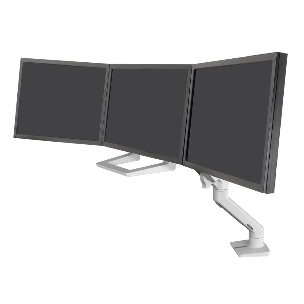 Ergotron HX - Componente de montagem (pega, 3 eixos, arco articulado triplo) - para 3 visores LCD - branco - tamanho de tela: até 24" - montável com braço de suporte