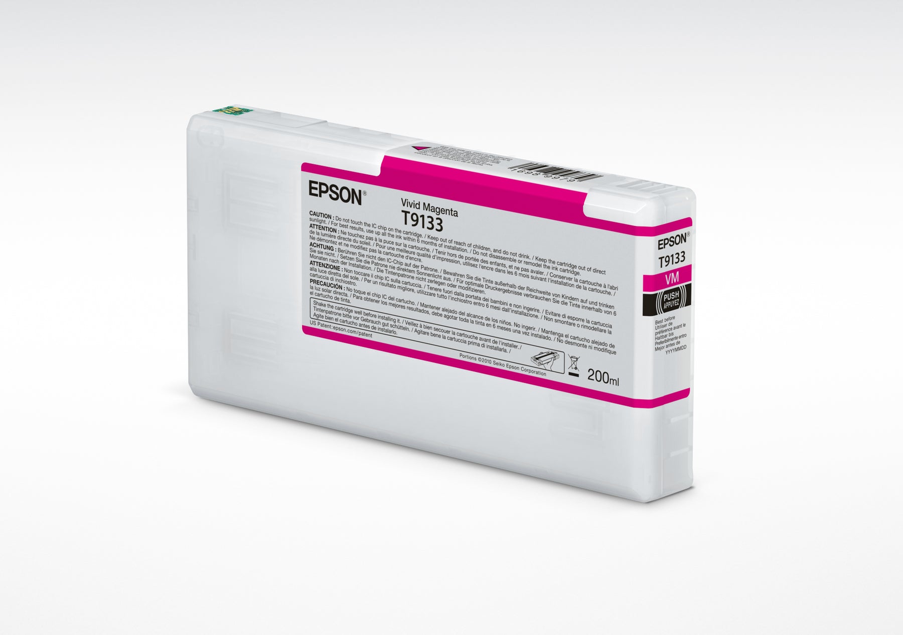 Epson T9133 - 200 ml - magenta brillante - original - cartucho de tinta - para SureColor P5000, SC-P5000, SC-P5000 STD Spectro, SC-P5000 Violet, SC-P5000 Violet Spectro