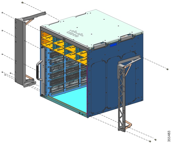 Cisco - Kit de montagem do bastidor - 23" - para Catalyst 9400 Series chassis, 9400 Series Line Card (C9407-FB-23-KIT=)