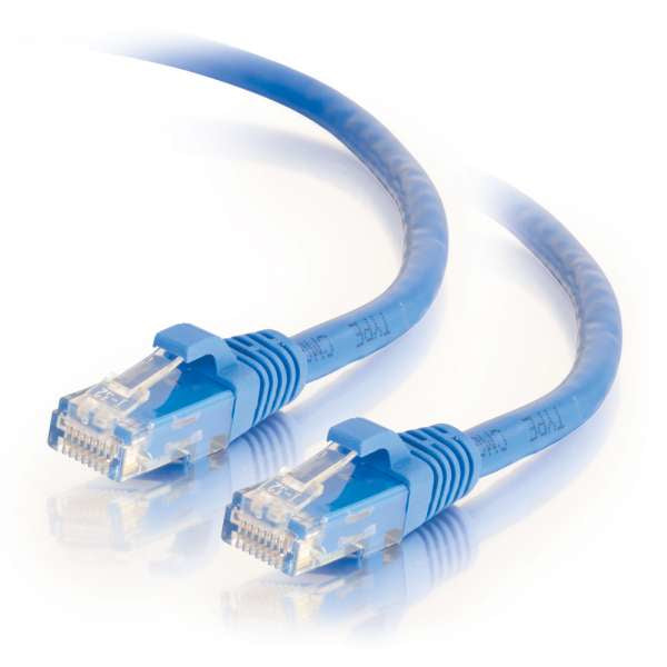 C2G - Patch cable - RJ-45(M) to RJ-45(M) - 2m - PTNB - CAT 6a - initialized, knotless - blue