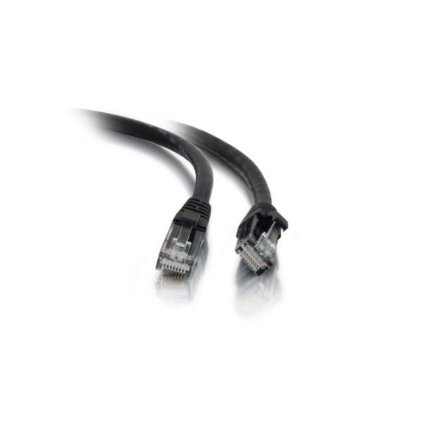 C2G - Cable patch - RJ-45(M) a RJ-45(M) - 1,5 m - PTNB - CAT 5e - con bota, sin nudos - negro