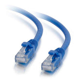 C2G - Cabo patch - RJ-45 (M) para RJ-45 (M) - 3 m - PTNB - CAT 5e - inicializado, sem nós - azul