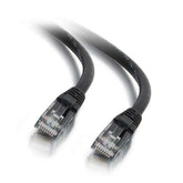 C2G - Patch cable - RJ-45 (M) to RJ-45 (M) - 50 cm - PTNB - CAT 6a - booted, knotless - black