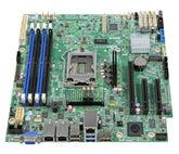 Intel Server Board S1200SPOR - Placa-mãe - micro ATX - LGA1151 Socket - C232 Chipset - USB 3.0 - 2 x Gigabit LAN - gráfico integrado