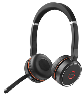 Jabra Evolve 75 UC Stereo - Headphones - in ear - bluetooth - wireless - active noise canceling - USB