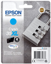 Epson 35XL - 20.3 ml - XL - cyan blue - original - blister - ink cartridge - for WorkForce Pro WF-4720, WF-4720DWF, WF-4725DWF, WF-4730, WF-4730DTWF, WF-4740, WF-4740DTWF