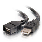 C2G 2m USB 2.0 A Male to A Female Extension Cable (6.6ft) - USB Extension Cable - USB (M) to USB (F) - 2m - Black