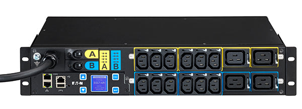 Eaton ePDU G3 Managed - Power distribution unit (rack mountable) - AC 230V - 1 phase - Ethernet 10/100, RS-232 - input: IEC 60309 32A - output connectors: 16 (4 x IEC 60320 C19, 12 x IEC 60320 C13) - 2U - 3 m cord