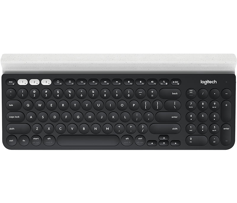 Logitech K780 Multi-Device - Teclado - Bluetooth - Russo - branco