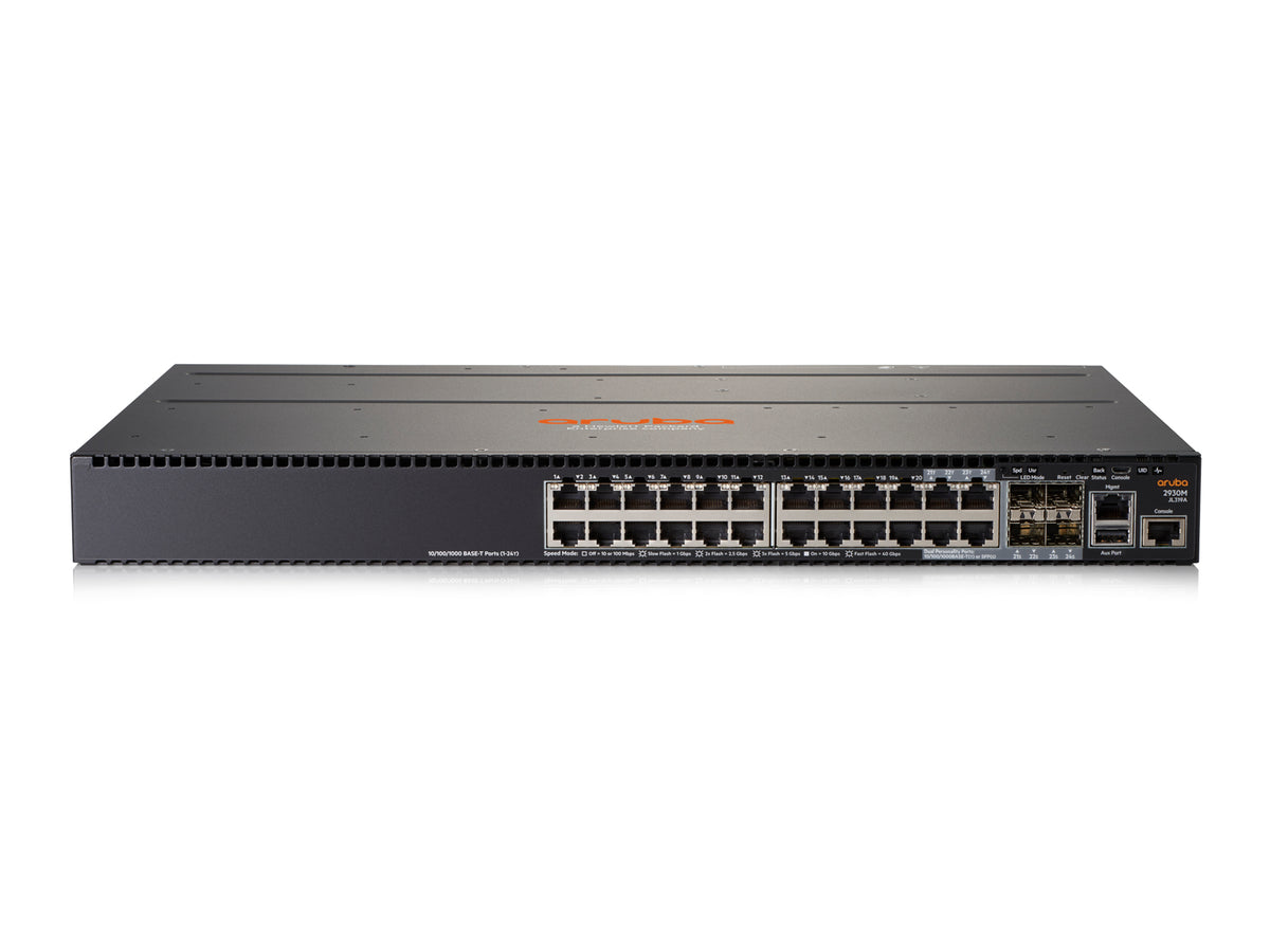 HPE Aruba 2930M 24G 1-Slot - Switch - L3 - Managed - 20 x 10/100/1000 + 4 x Gigabit SFP combo - rail mountable