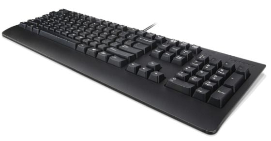 Lenovo Preferred Pro II - Teclado - USB - QWERTY - Português - preto - para IdeaPad S340-14, ThinkCentre M90a Gen 3, M90a Pro Gen 3, M90q Gen 2, M90t Gen 3