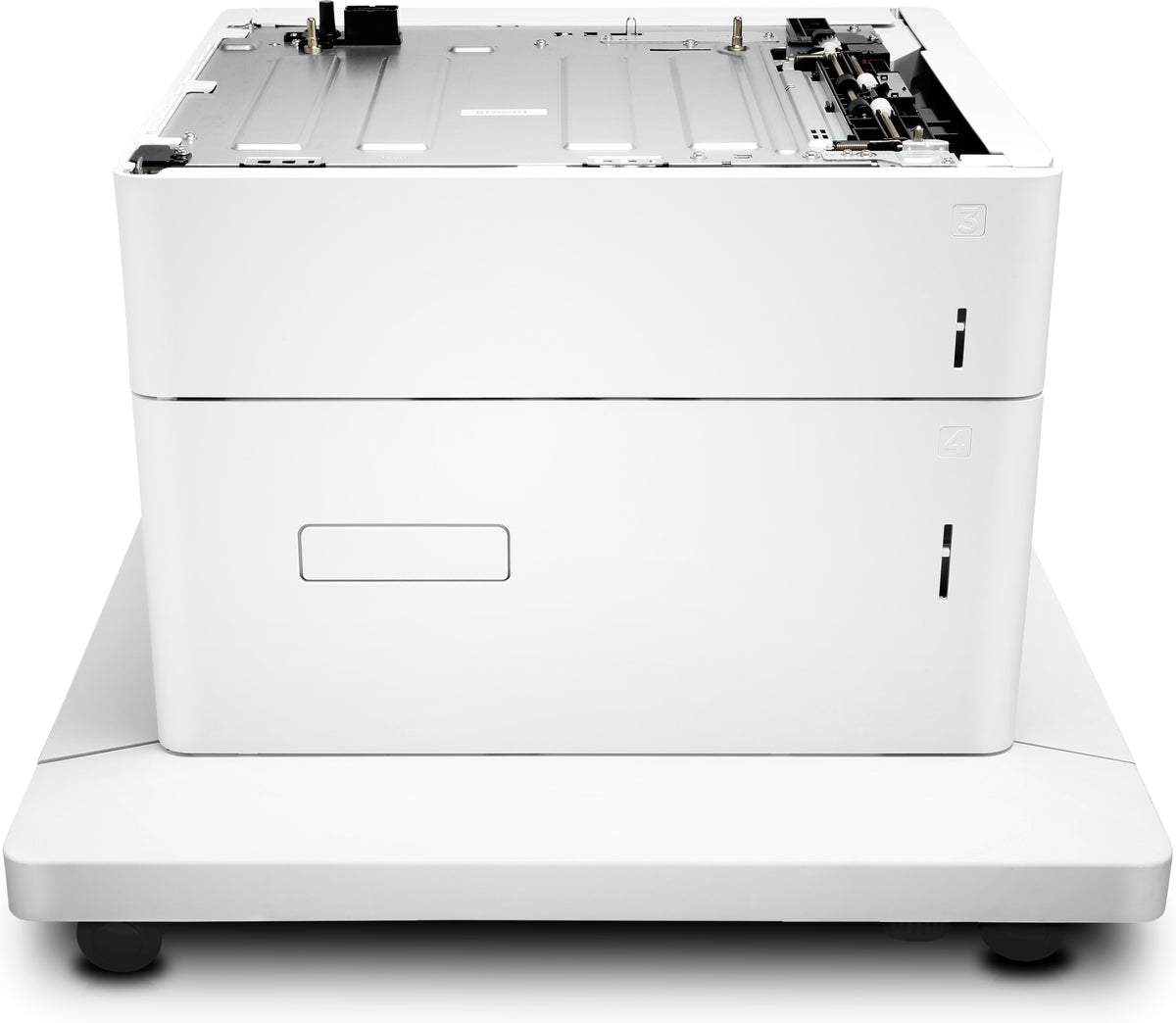 HP Paper Feeder and Stand - Base de impressora com alimentador de mídia - 2550 folhas In 2 Bandeja(s) - para Color LaserJet Managed E65150, E65160, Color LaserJet Managed Flow MFP E67660