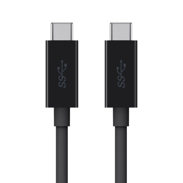 Belkin Cable de monitor con soporte de audio/video 4K - Cable USB - USB-C (M) a USB-C (M) - 2m - Soporte 4K - Negro