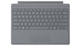 Microsoft Surface Pro Signature Type Cover - Teclado - con trackpad, acelerómetro - retroiluminado - Inglés - platino - comercial - para Surface Pro (mediados de 2017), Pro 3, Pro 4