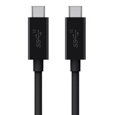 Belkin - USB Cable - USB-C(M) to USB-C(M) - USB 3.1 - 5A - 1m - 4K Support - Black