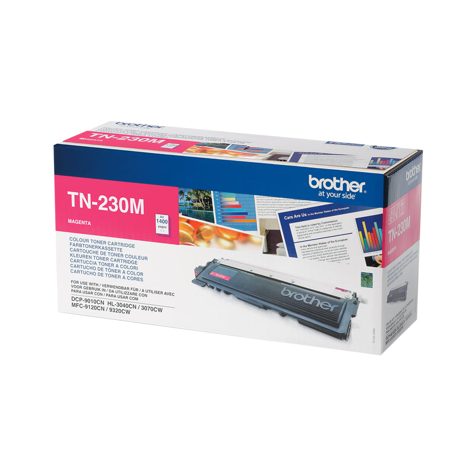 Brother TN230M - Magenta - original - cartucho de toner - para Brother DCP-9010CN, HL-3040CN, HL-3040CW, HL-3070CW, MFC-9120CN, MFC-9320CN, MFC-9320CW