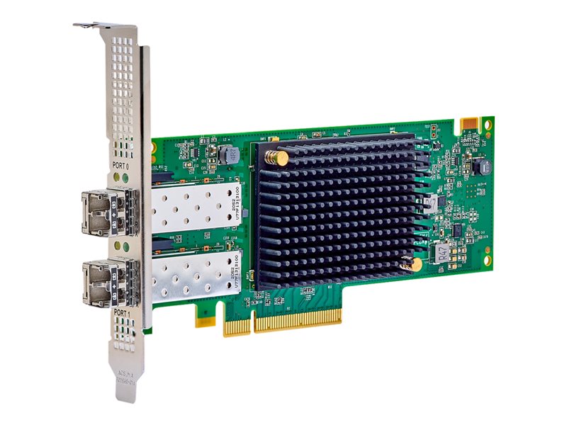 Lenovo ThinkSystem Emulex LPe36002 - Adaptador de bus de host - PCIe 4.0 x8 de perfil bajo - 64 Gb Fibre Channel Gen 7 (onda corta) x 2 - para ThinkStation P920 Rack, ThinkSystem SR650, SR650 V2, SR665, SR850 V2, SR850P, SR860 V2