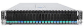 Intel Server Chassis H2224XXLR3 - Rack mountable - 2U - up to 4 blades - SATA/SAS/PCI Express - hot-swap - power supply - hot-plug