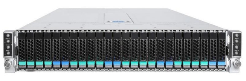 Intel Server Chassis H2224XXLR3 - Rack mountable - 2U - up to 4 blades - SATA/SAS/PCI Express - hot-swap - power supply - hot-plug