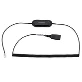 Jabra GN1218 AC Attenuation - Cabo de auricular - Quick Disconnect tomada - 2 m - para Cisco IP Phone 78XX, 88XX, BIZ 1500, 2300, 2400