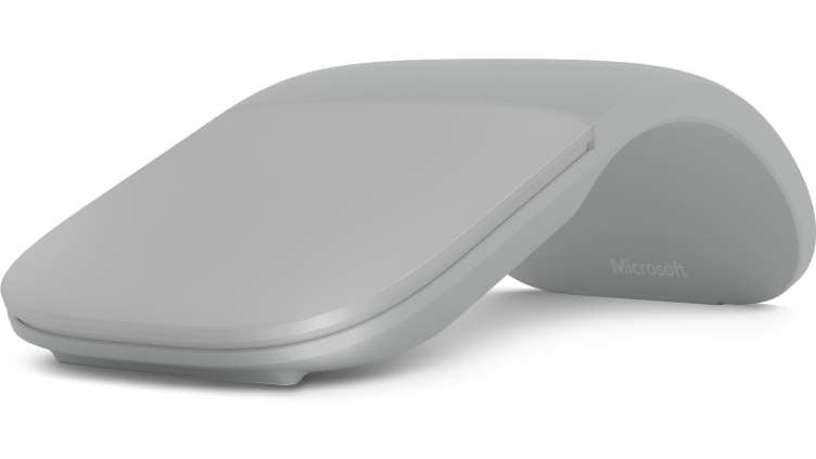 Microsoft Surface Arc Mouse - Ratón - óptico - 2 botones - inalámbrico - Bluetooth 4.1 - gris claro - comercial