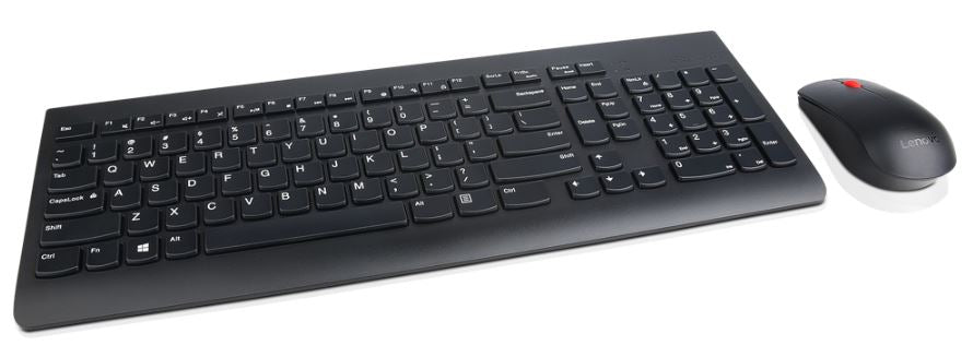 Lenovo Essential Wireless Combo - Combo de teclado y mouse - Inalámbrico - 2,4 GHz - Inglés - para ThinkCentre M75q Gen 2, M75s Gen 2, M75t Gen 2, M90q Gen 2, ThinkStation P340