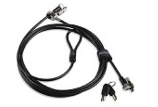 Kensington MicroSaver 2.0 Twin Head - Bloqueo de cable de seguridad - 2,5 m - para ThinkCentre M70q Gen 3, M70s Gen 3, M70t Gen 3, M80s Gen 3, M90q Gen 2, M90t Gen 3