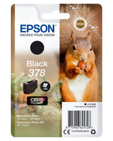 Epson 378 - 5.5 ml - black - original - blister - ink cartridge - for Expression Home XP-8605, 8606, Expression Home HD XP-15000, Expression Photo XP-8505, 8700