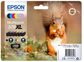 EPSON INK PACK 6 COLORS 378XL CLARIA PHOTO XP-8500