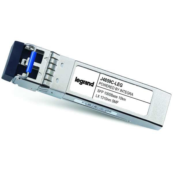 Legrand HP J4859C Compatible 1000Base-LX SMF SFP mini-GBIC Transceiver TAA - SFP Transceiver Module (mini-GBIC) (equivalent to: HP J4859C) - GigE - 1000Base-LX - singlemode LC - up to 10 km - 1310 nm - Compatible with TAA - for HPE 1700, 2610, 93XX, S