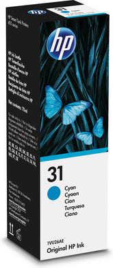 HP 31 - 70 ml - azul cyan - original - recarga de tinta - para Smart Tank 6001, 67X, 70XX, 720, 73XX, 750, 790, Smart Tank Plus 55X, 57X, 65X