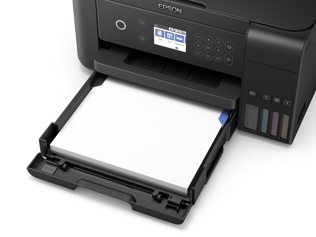 Epson EcoTank ET-3700 - Impressora multi-funções - a cores - jacto de tinta - A4/Legal (media) - até 15 ppm (impressão) - 150 folhas - USB, LAN, Wi-Fi